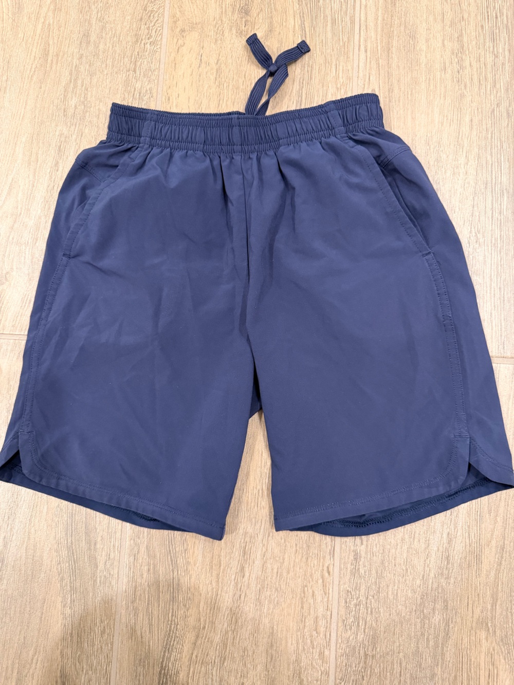 Boy’s Navy Athletic Shorts with Drawstring
